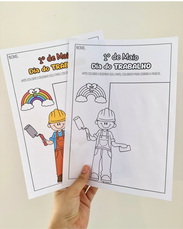 ATIVIDADE DIA DO TRABALHO E LIVRINHO DAS PROFISSÕES - Imagem 4