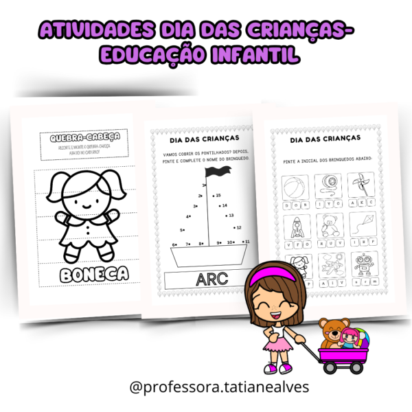 ATIVIDADES DIA DAS CRIANÇAS- EDUCAÇÃO INFANTIL - Imagem 3