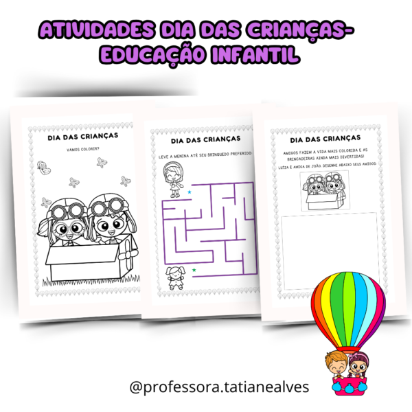 ATIVIDADES DIA DAS CRIANÇAS- EDUCAÇÃO INFANTIL - Imagem 2