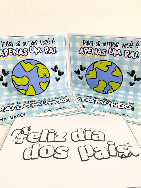 CARTÃO 3D DIA DOS PAIS