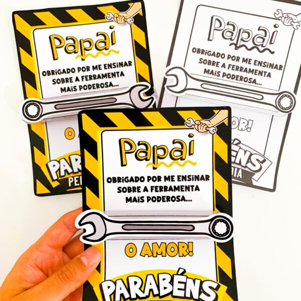 CARTÃO DIA DOS PAIS FERRAMENTA