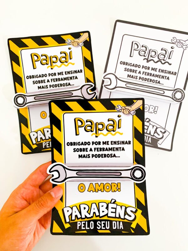CARTÃO DIA DOS PAIS FERRAMENTA