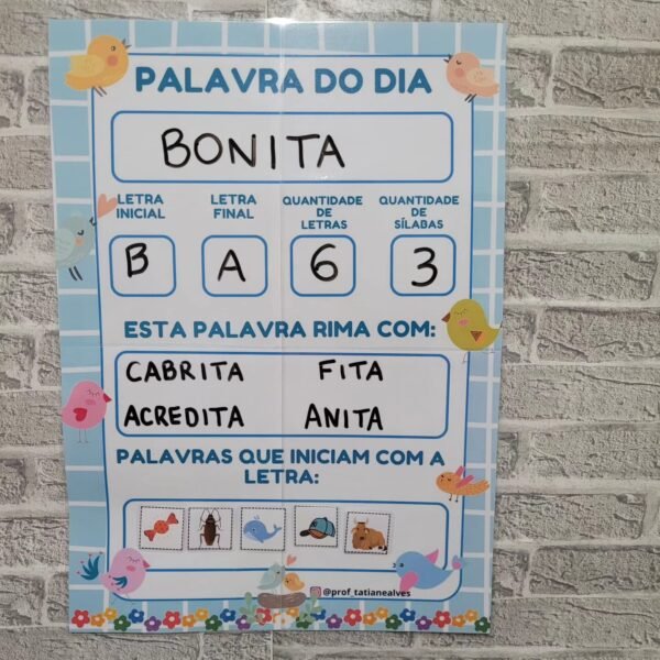 CARTAZ PALAVRA DO DIA - Imagem 2