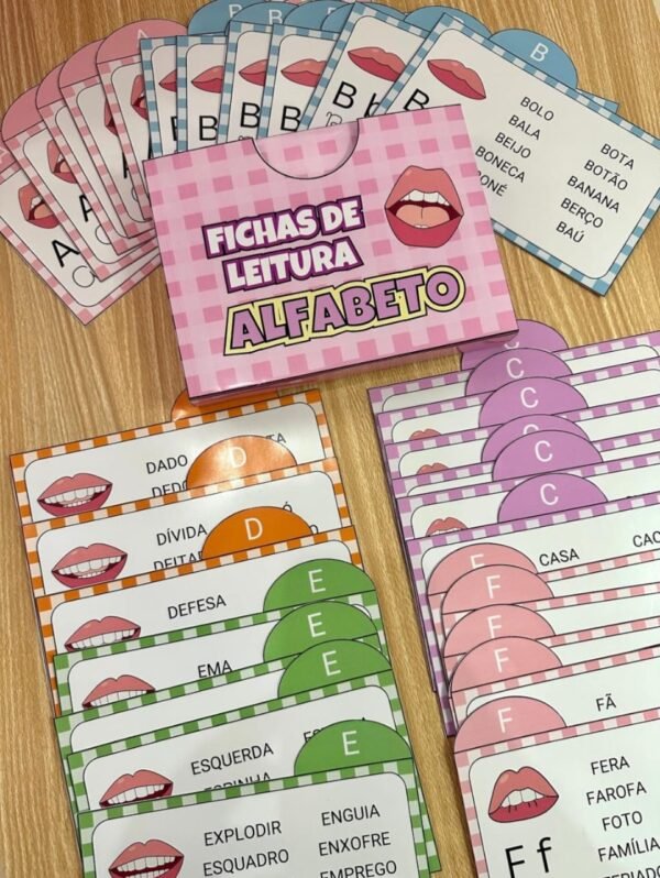 FICHAS DE LEITURA- ALFABETO