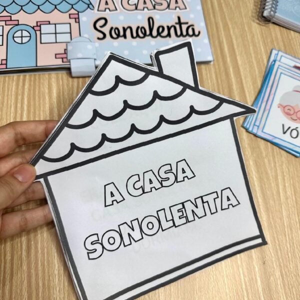 LIVRINHO PARA COLORIR: A CASA SONOLENTA