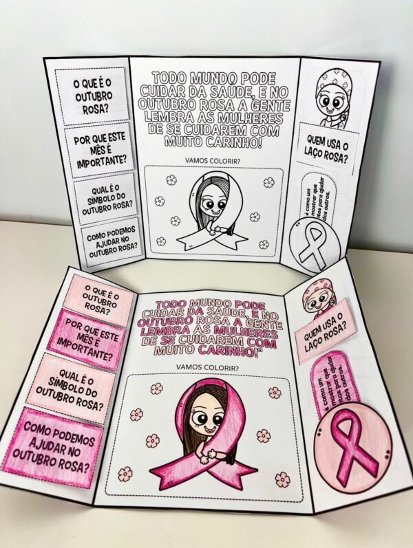 LAPBOOK OUTUBRO ROSA - Imagem 2