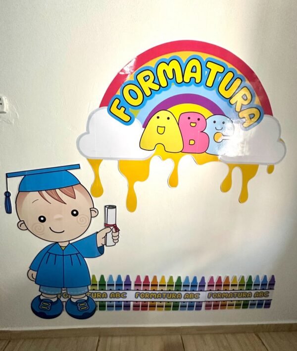 PAINEL E LEMBRANCINHAS FORMATURA ABC