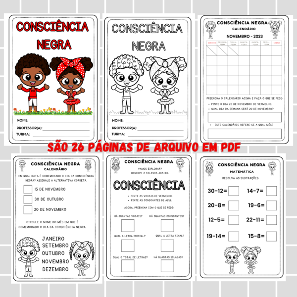 ATIVIDADES CONSCIÊNCIA NEGRA