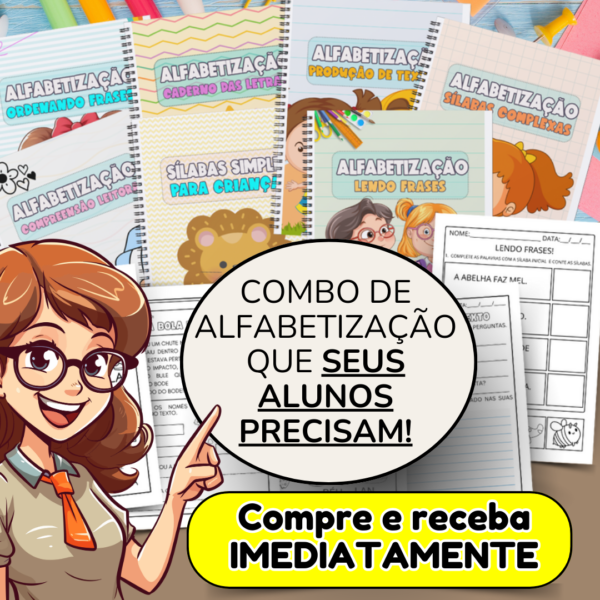 SUPER KIT ATIVIDADES ALFABETIZAÇÃO - Imagem 3