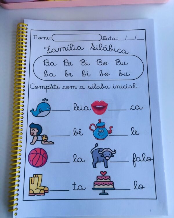 ATIVIDADES DE FAMÍLIAS SILÁBICAS EM LETRA CURSIVA - Image 4