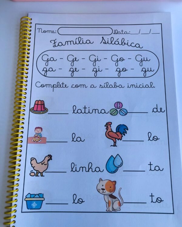 ATIVIDADES DE FAMÍLIAS SILÁBICAS EM LETRA CURSIVA - Image 6