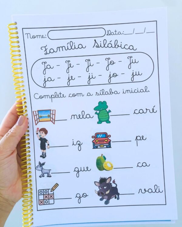 ATIVIDADES DE FAMÍLIAS SILÁBICAS EM LETRA CURSIVA - Image 7