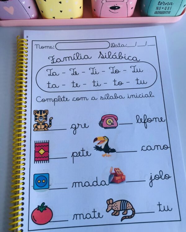 ATIVIDADES DE FAMÍLIAS SILÁBICAS EM LETRA CURSIVA - Image 8