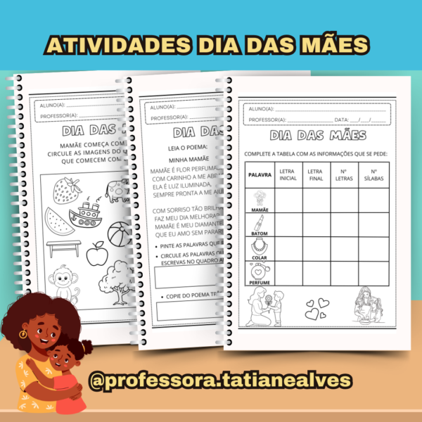 ATIVIDADES DIA DAS MÃES COM 35 PÁGINAS - Image 5