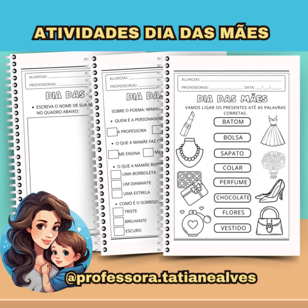 ATIVIDADES DIA DAS MÃES COM 35 PÁGINAS - Image 6