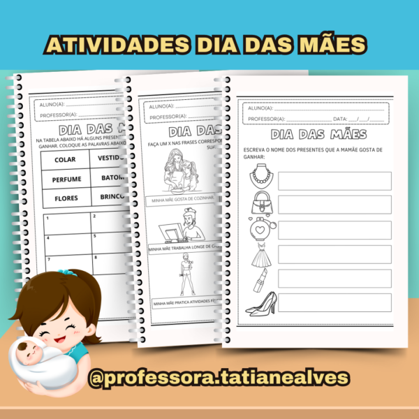 ATIVIDADES DIA DAS MÃES COM 35 PÁGINAS - Image 8