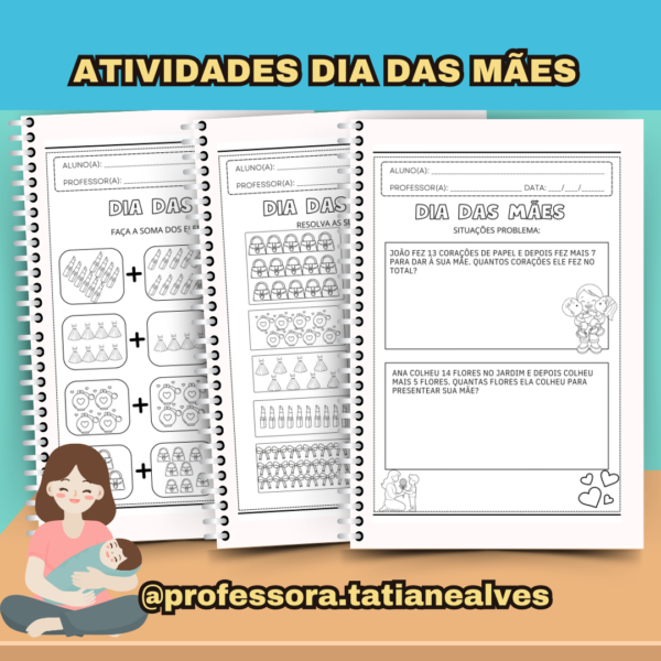 ATIVIDADES DIA DAS MÃES COM 35 PÁGINAS - Image 9