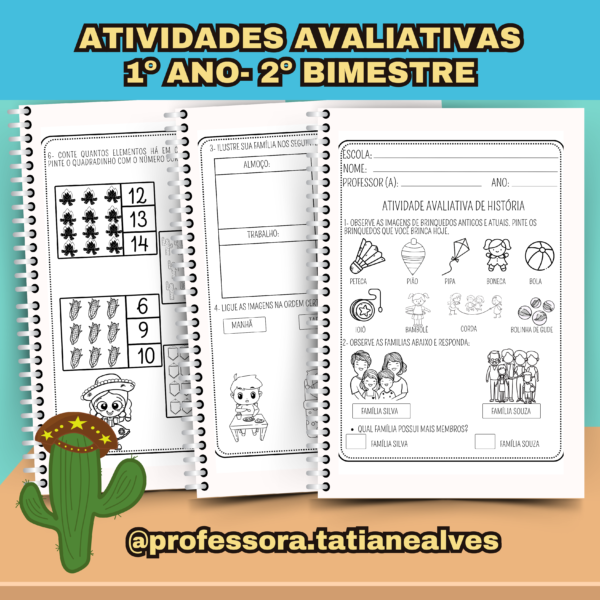 ATIVIDADES AVALIATIVAS- 1º ANO- 2º BIMESTRE - Image 8