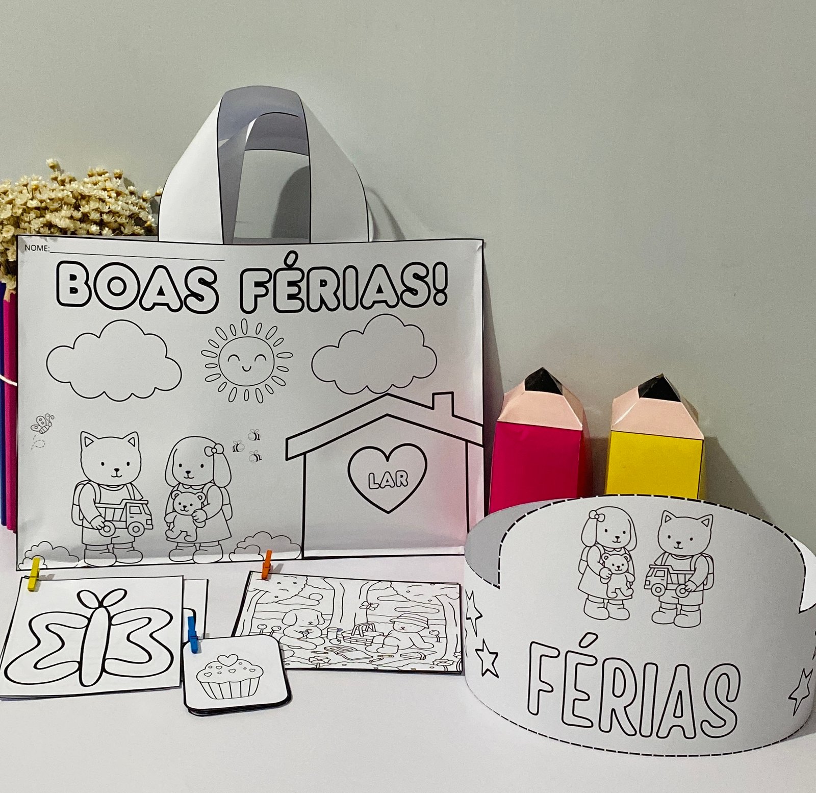 KIT BOBBIE GOODS- BOAS FÉRIAS COM 60 ATIVIDADES PARA COLORIR BOBBIE GOODS