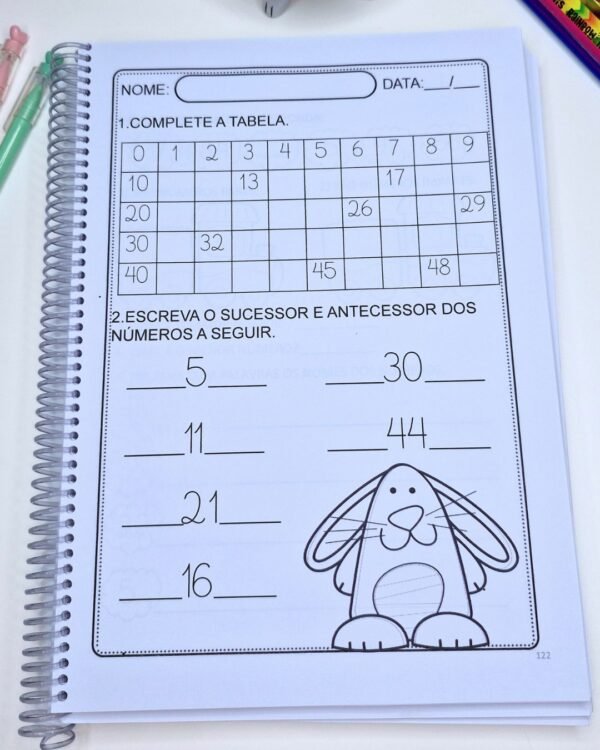APOSTILA COM 160 PÁGINAS NÚMEROS ATÉ 99 - Image 16
