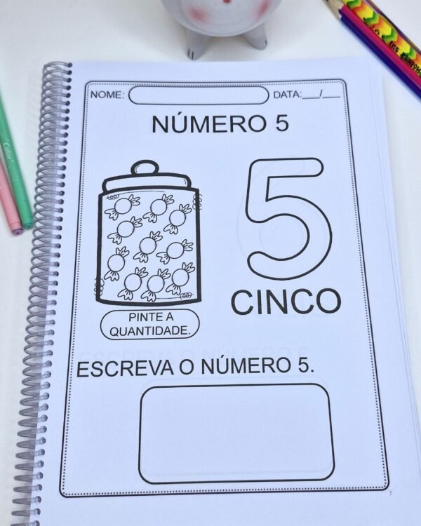 APOSTILA COM 160 PÁGINAS NÚMEROS ATÉ 99 - Image 3