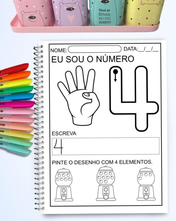 APOSTILA COM 33 ATIVIDADES NÚMEROS DE 0 A 10 - Image 3