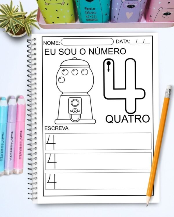 APOSTILA COM 33 ATIVIDADES NÚMEROS DE 0 A 10 - Image 2