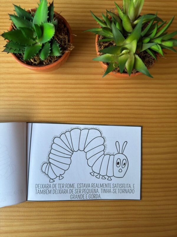 UMA LAGARTA MUITO COMILONA- APOSTILA COM 43 PÁGINAS E LIVRINHO PARA COLORIR+ BRINDES - Image 4