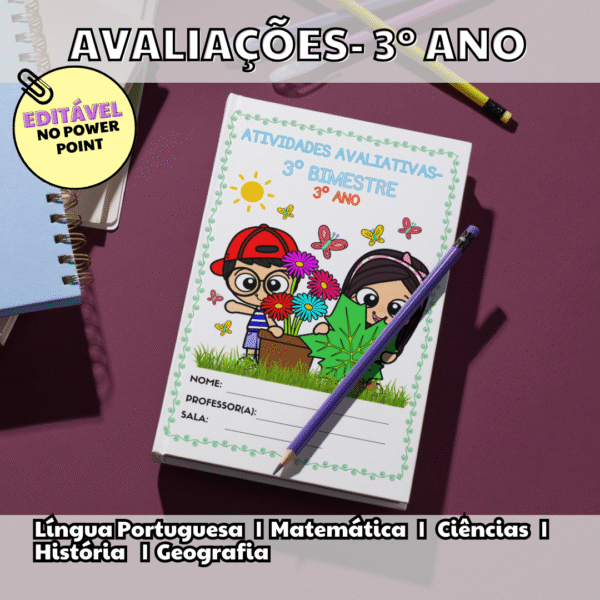 3º ANO- ATIVIDADES AVALIATIVAS 3º BIMESTRE