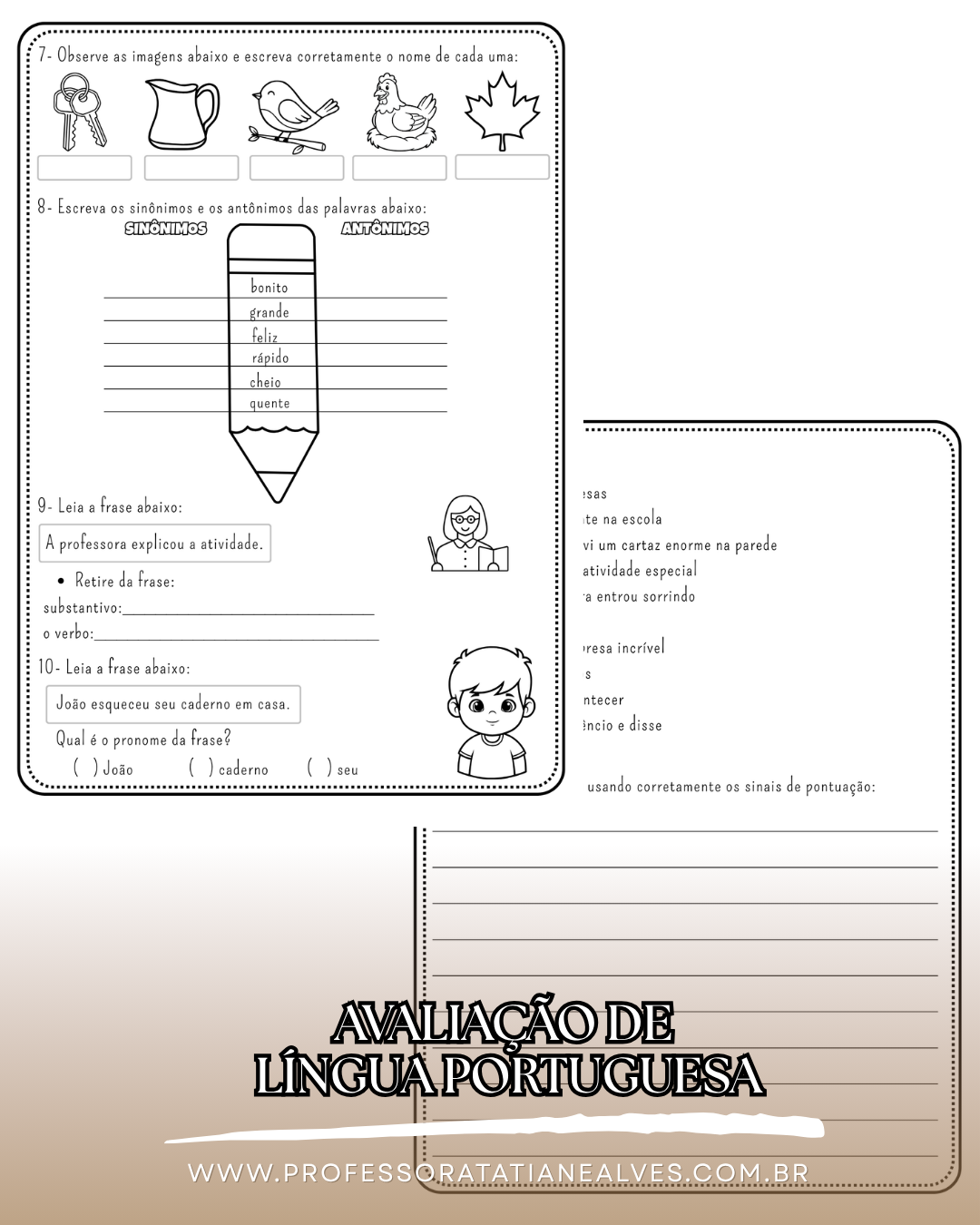 ATIVIDADE AVALIATIVA- 4º ANO- 1º BIMESTRE - Imagem 9