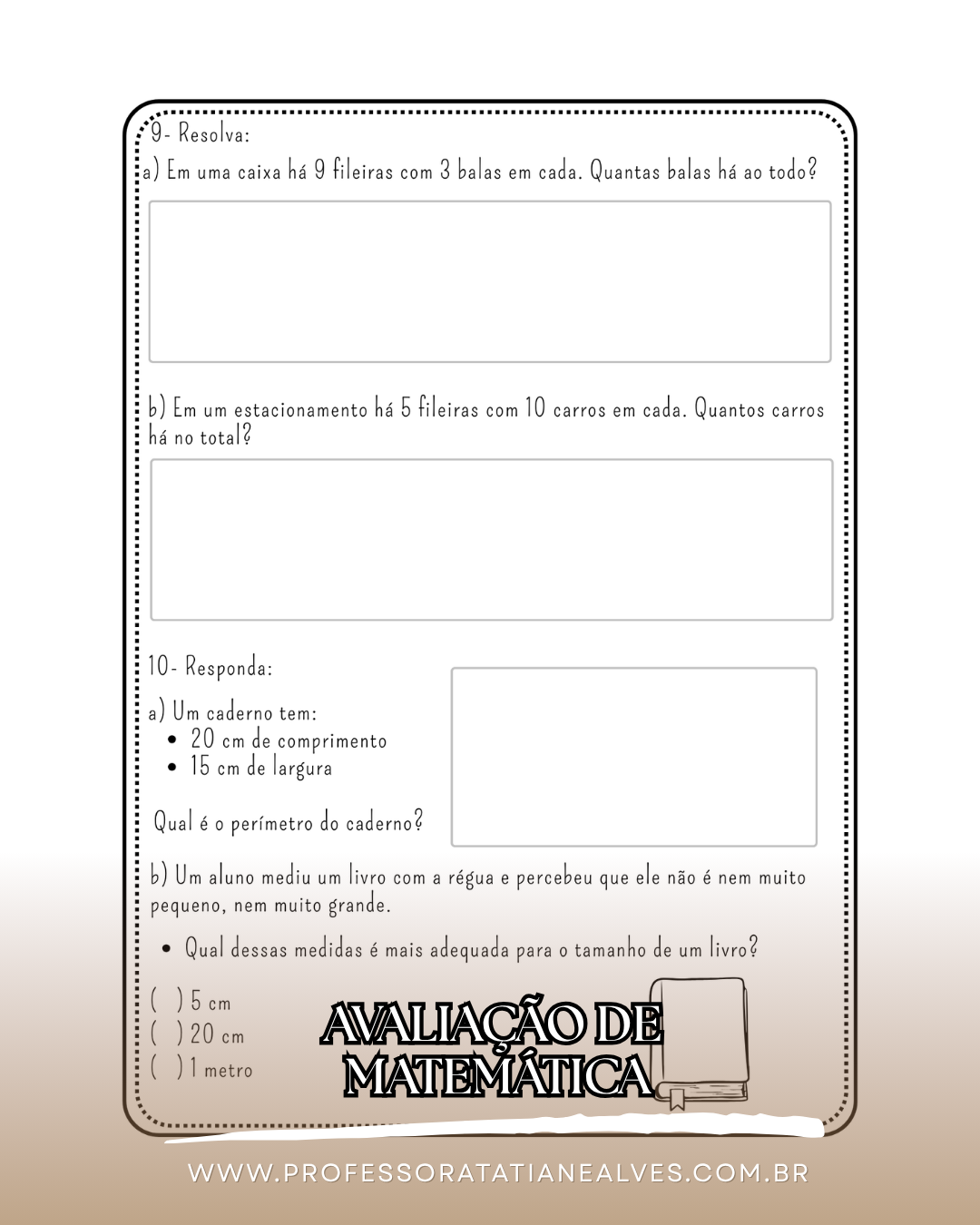 ATIVIDADE AVALIATIVA- 4º ANO- 1º BIMESTRE - Imagem 7