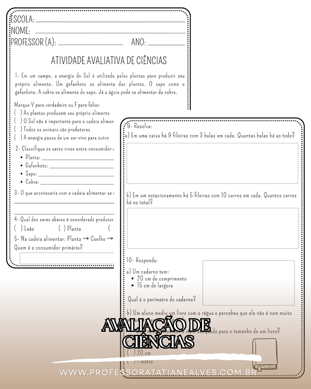 ATIVIDADE AVALIATIVA- 4º ANO- 1º BIMESTRE - Imagem 6