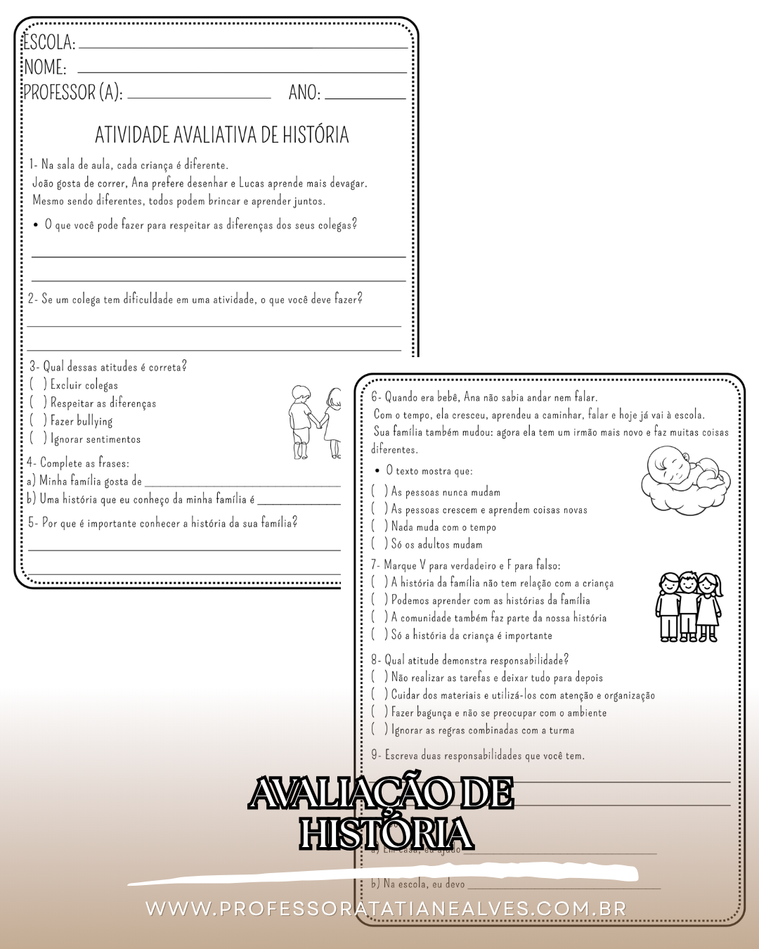 ATIVIDADE AVALIATIVA- 4º ANO- 1º BIMESTRE - Imagem 5