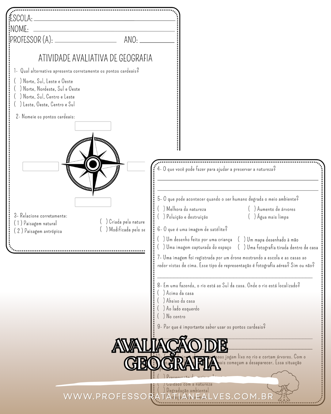 ATIVIDADE AVALIATIVA- 4º ANO- 1º BIMESTRE - Imagem 4