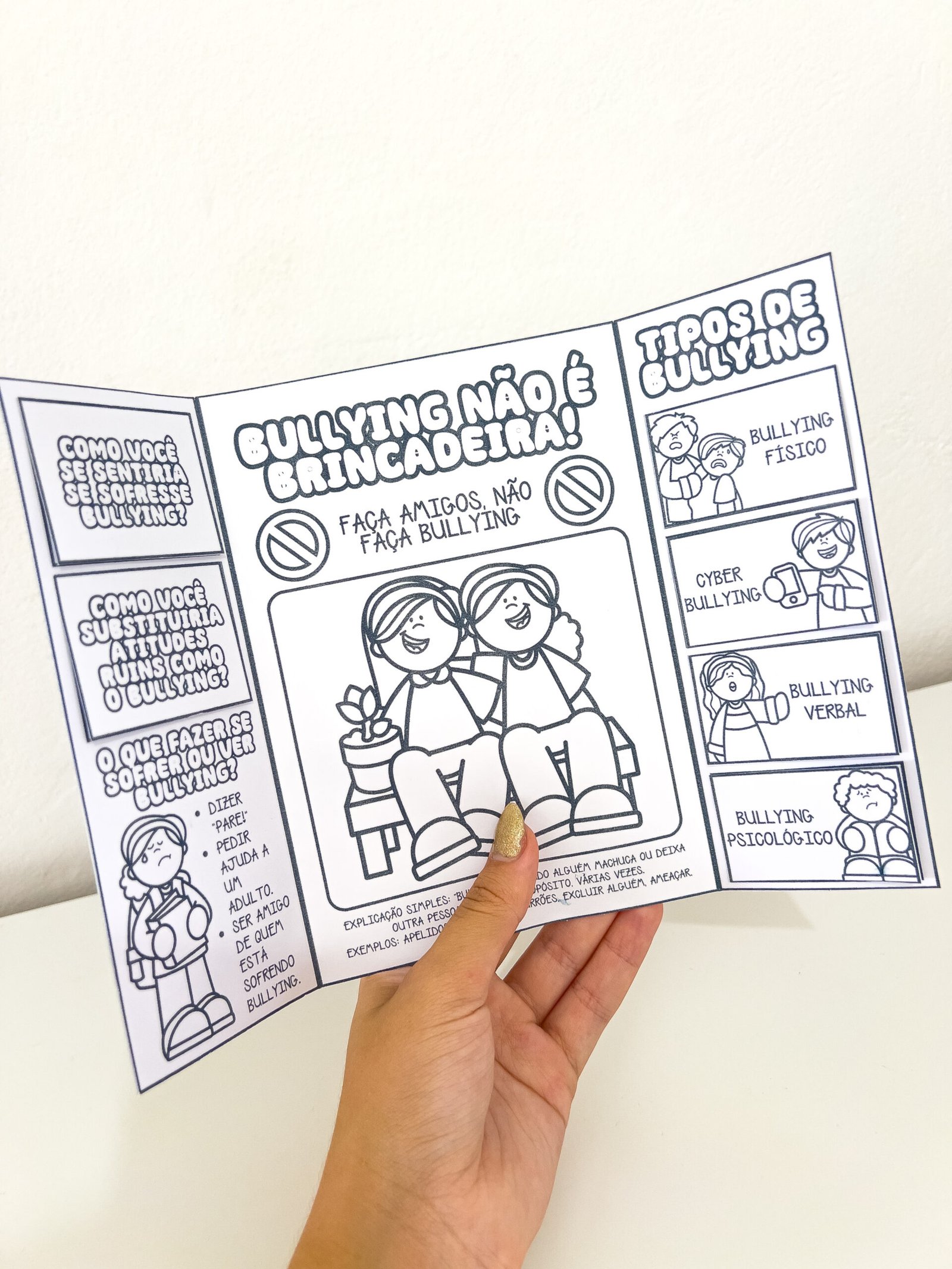 KIT BULLYING- PAINEL COLABORATIVO E LAPBOOK - Imagem 2